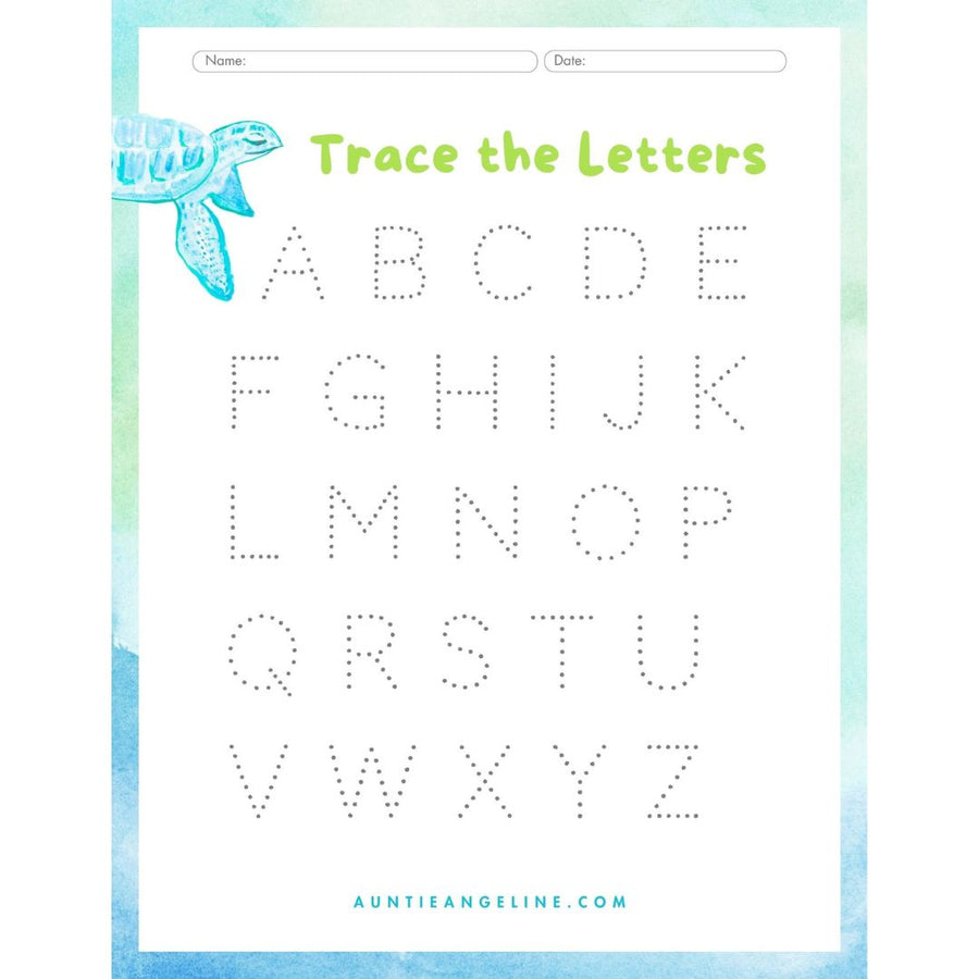 Letter Tracing Worksheet