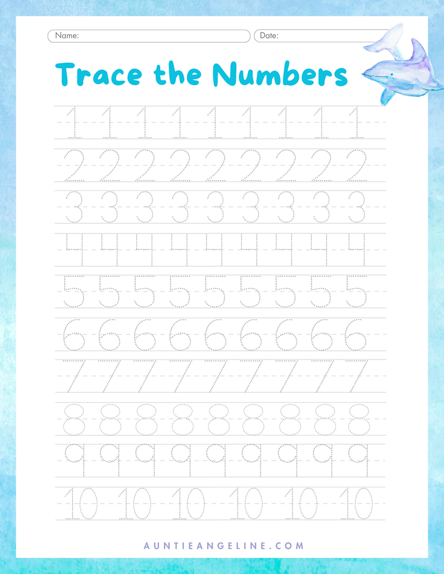 Trace the Numbers