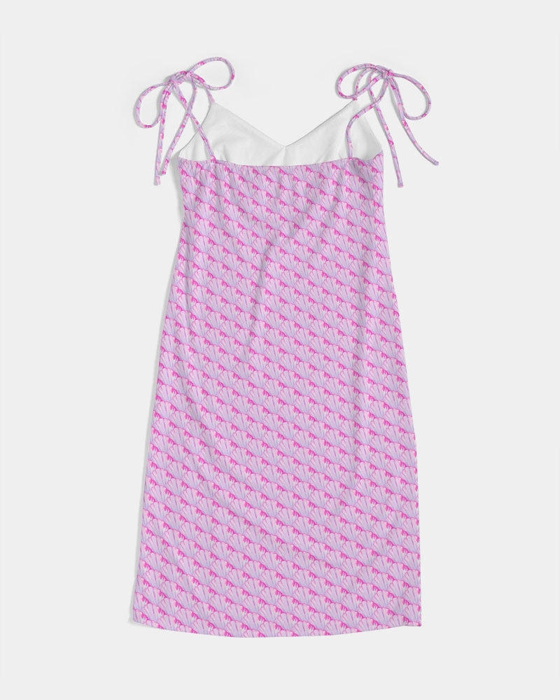 Big Shell Women's All-Over Print Tie Strap Split Dress