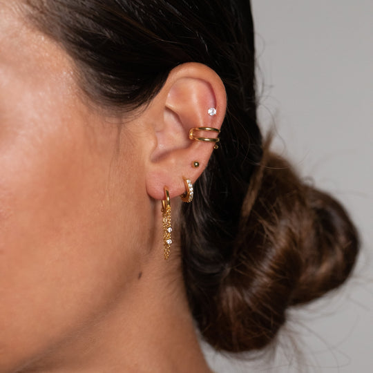 HAILY HUGGIE EARRINGS