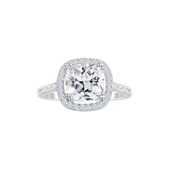 Jenna Halo Cushion Travel Ring
