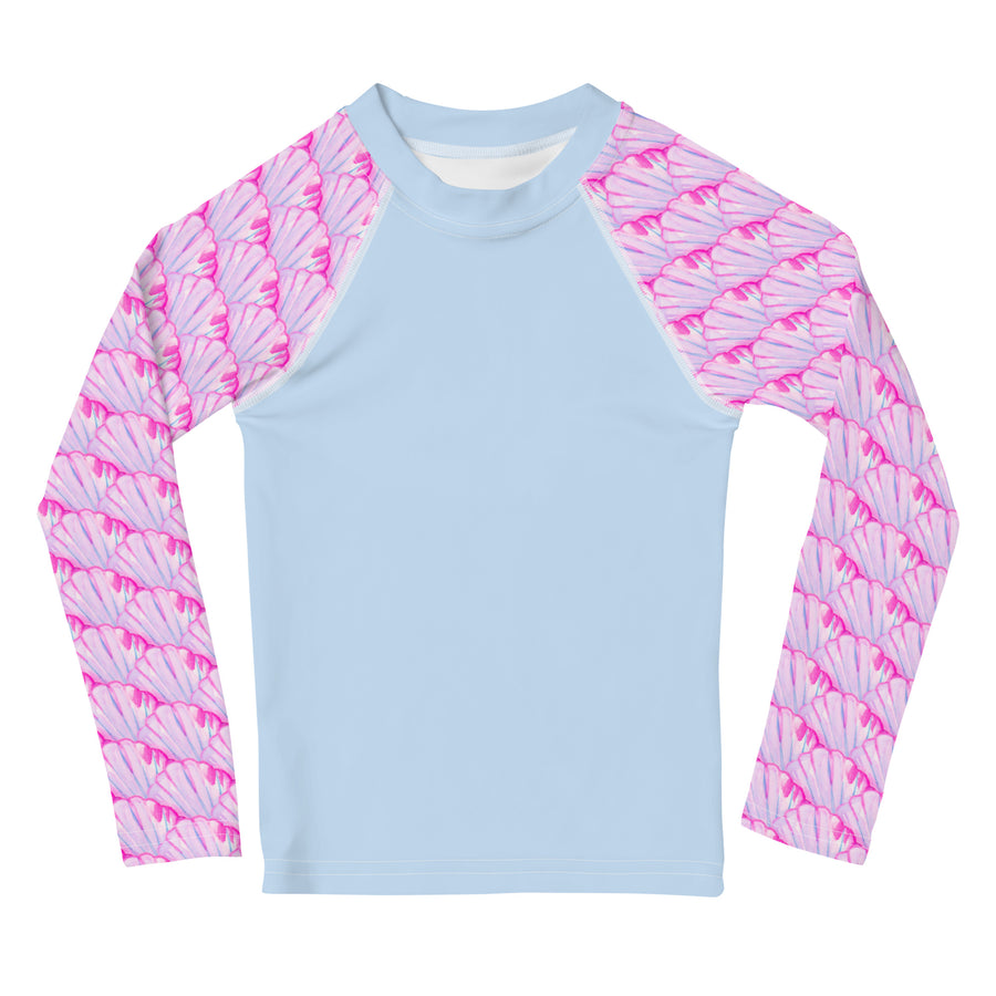 Big Shell Kids Rash Guard Size 2T-7