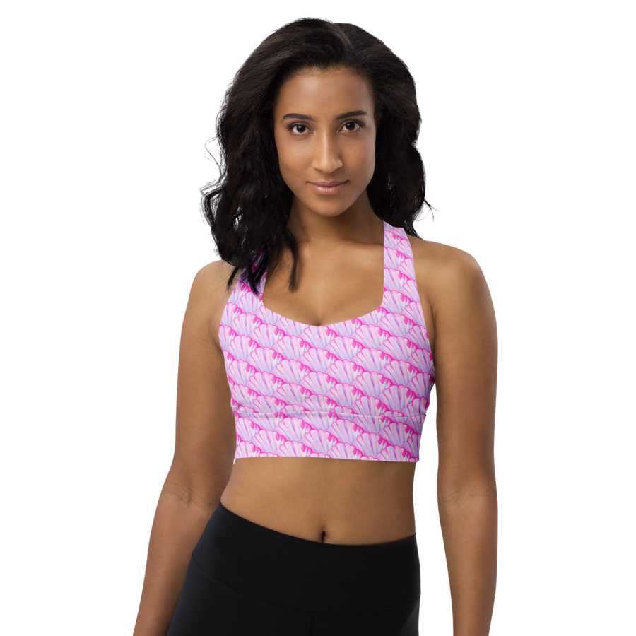 Big Shell Longline Sports Bra