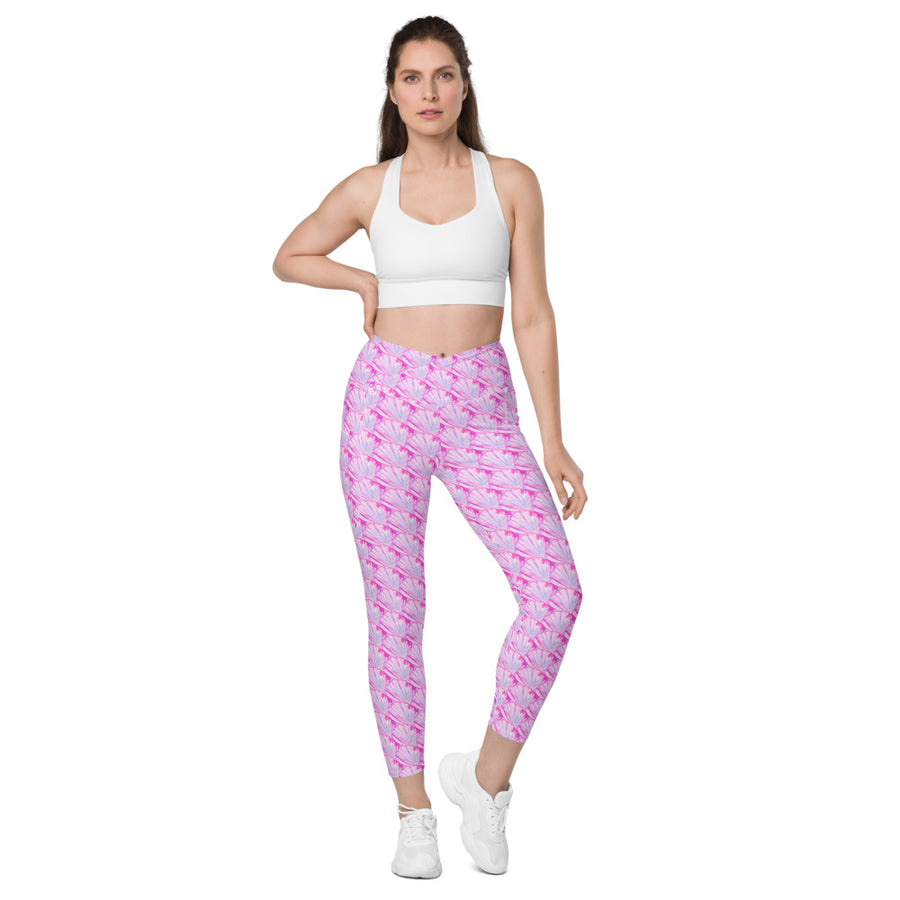 Big Shell Crossover leggings with pockets