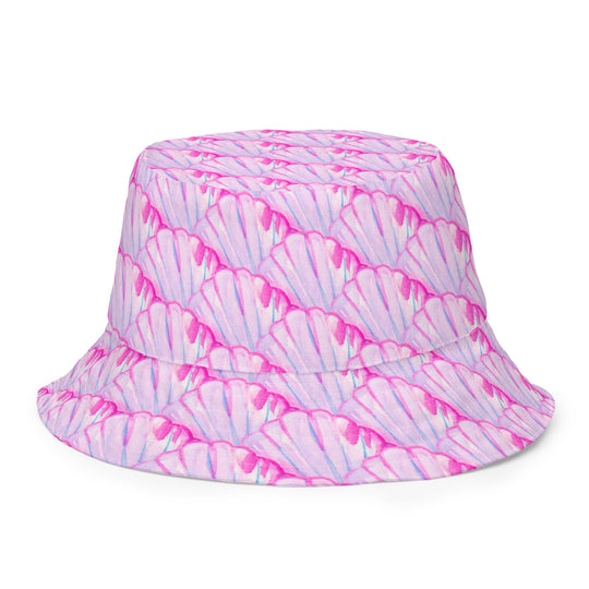 Reversible Blue and Shell Bucket Hat - AKŌYA