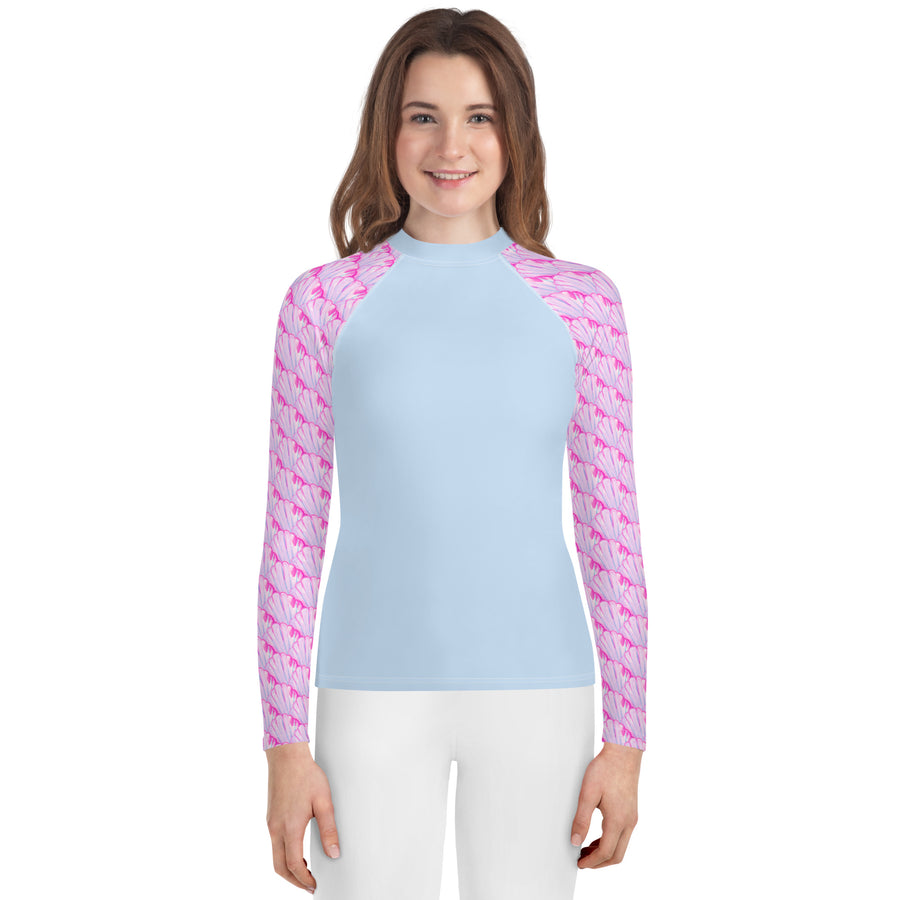 Big Shell Youth Rash Guard Size 8-20