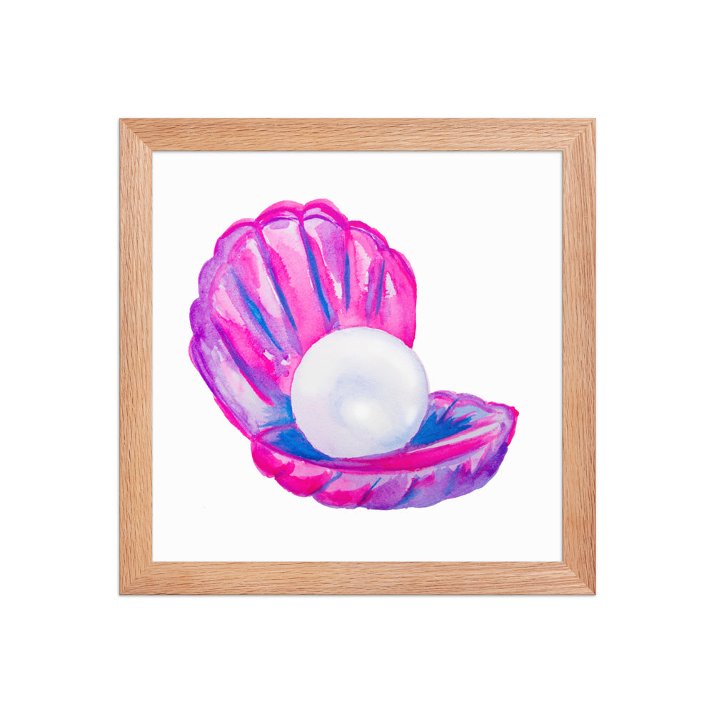 Shell Framed Art Print - AKŌYA