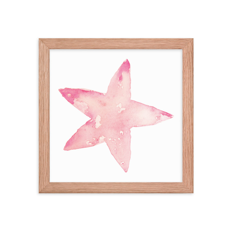 Framed Starfish Art Print