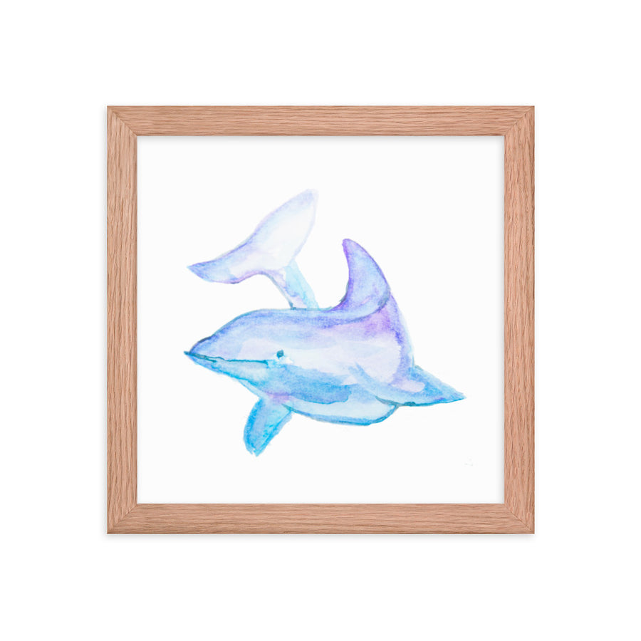 Framed Dolphin Art Print