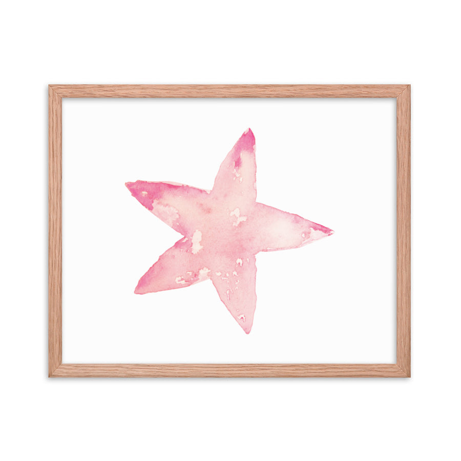 Framed Starfish Art Print