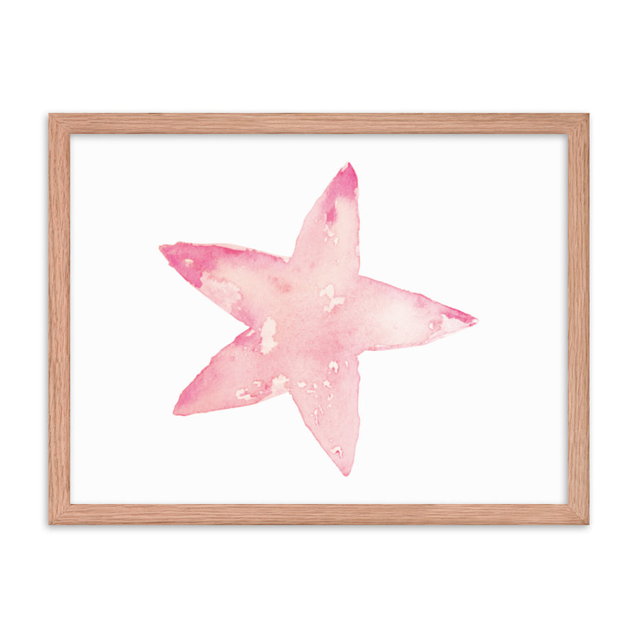 Framed Starfish Art Print