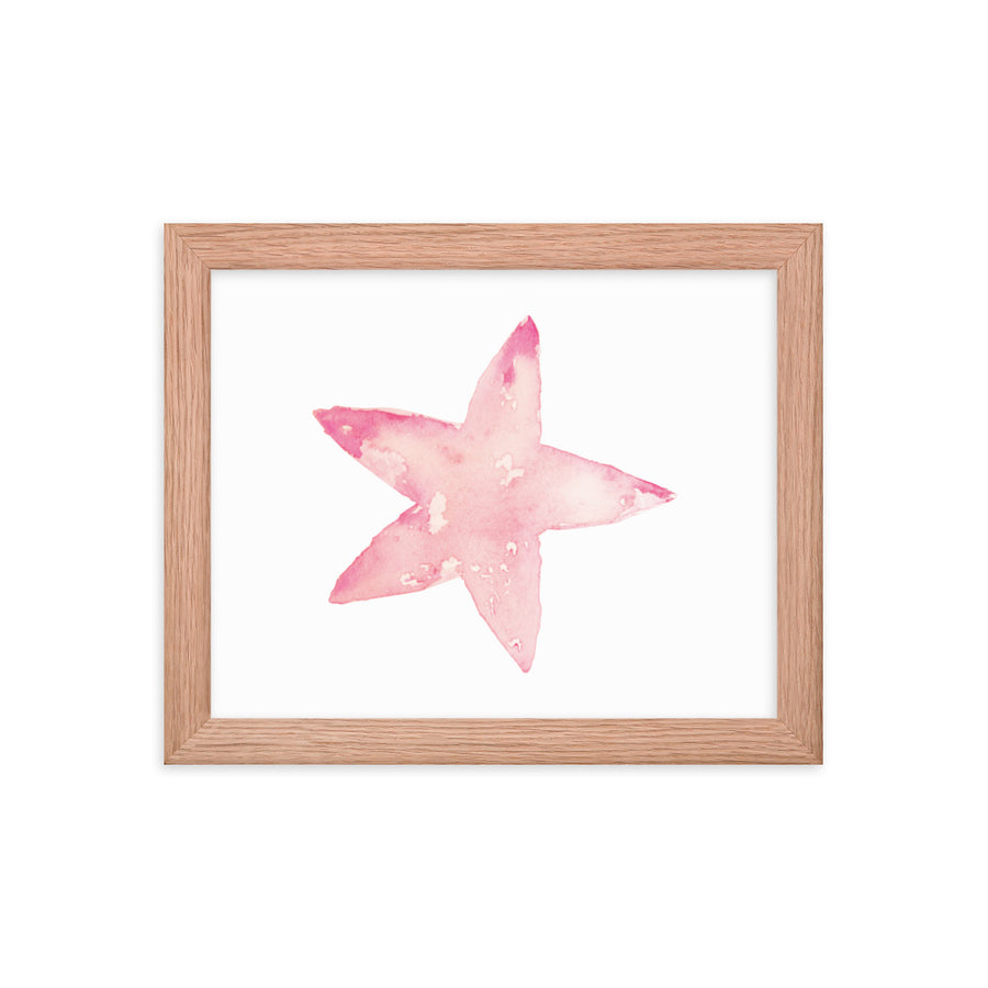 Framed Starfish Art Print