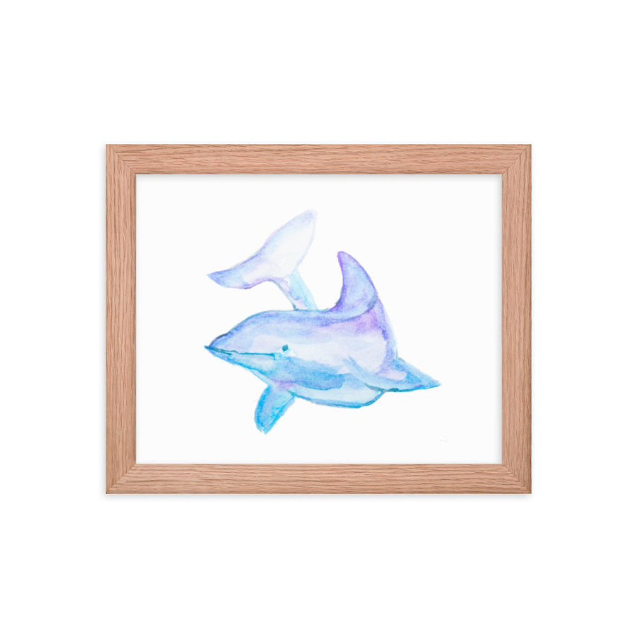 Framed Dolphin Art Print