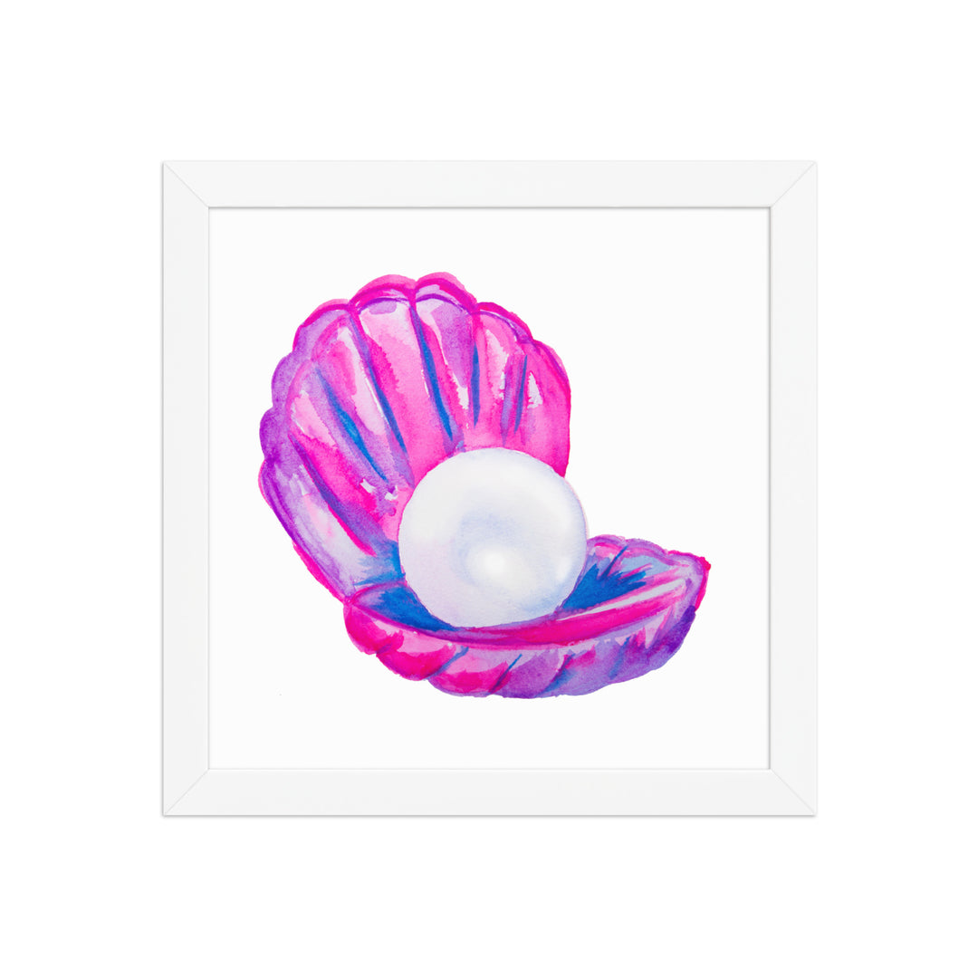 Shell Framed Art Print - AKŌYA