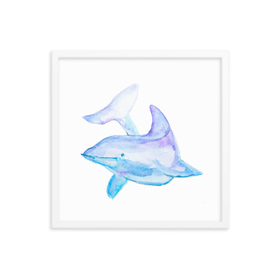 Framed Dolphin Art Print