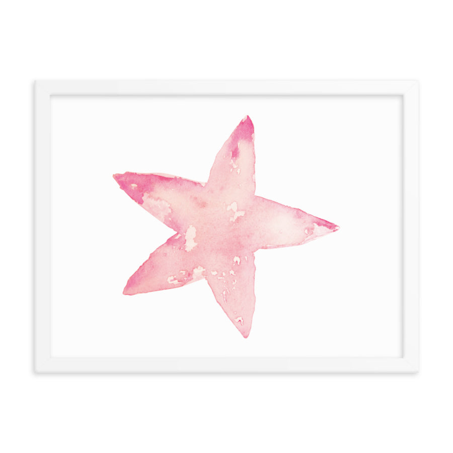 Framed Starfish Art Print