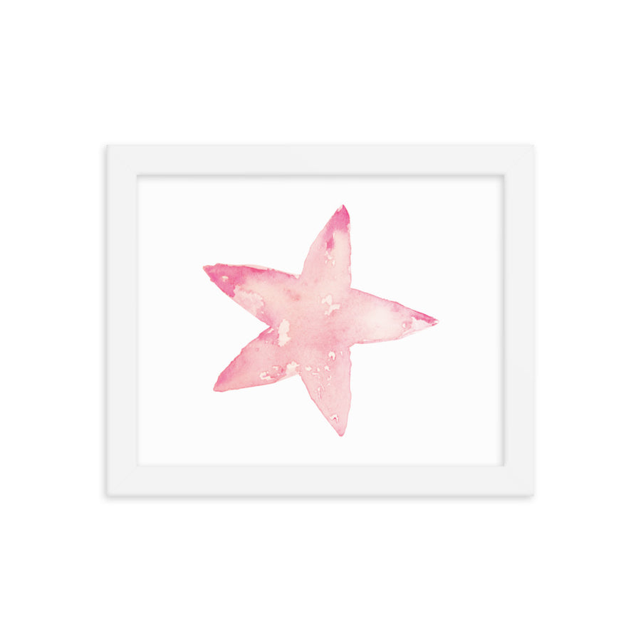 Framed Starfish Art Print