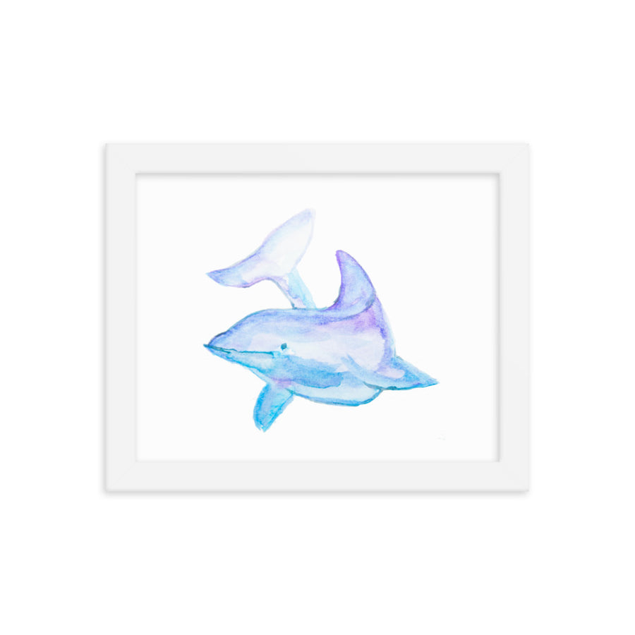 Framed Dolphin Art Print